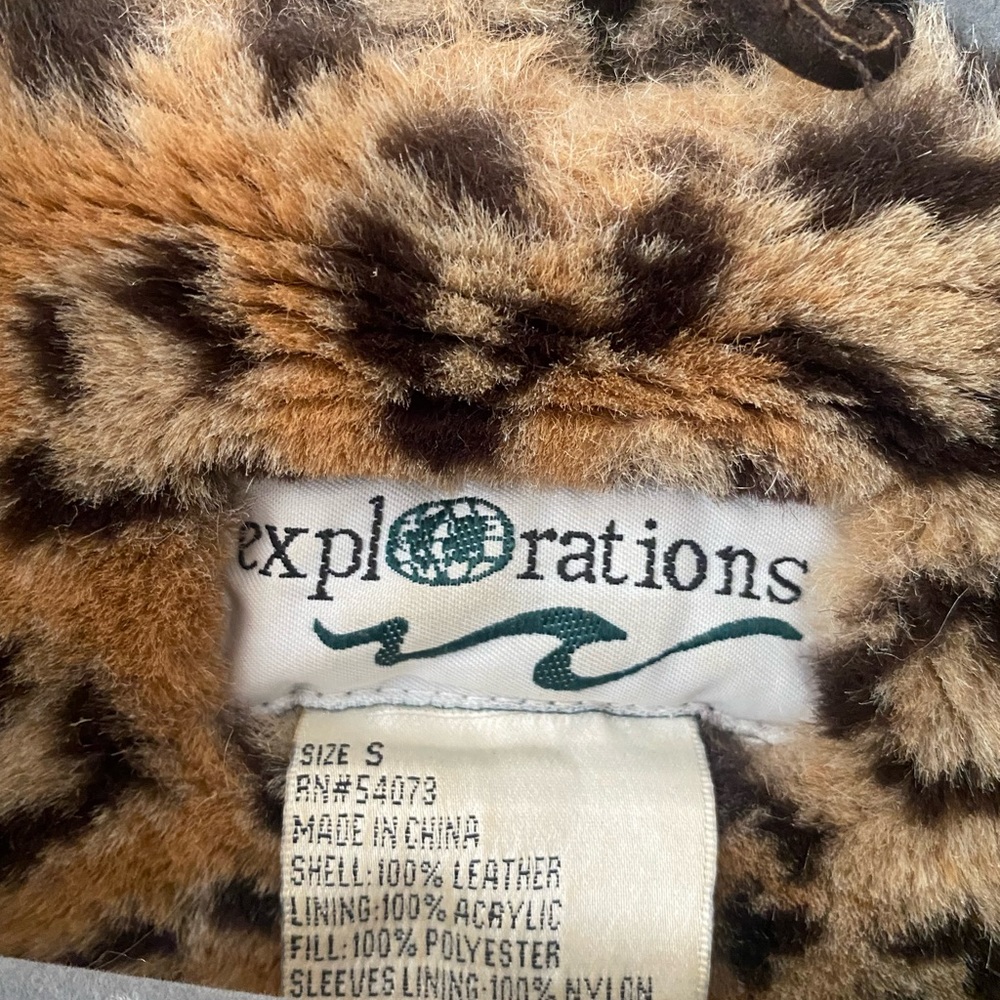 Vintage Leopard Moto Jacket - Picture 7 of 8